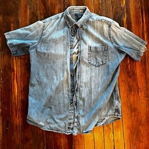 Super cool worn denim shirt
